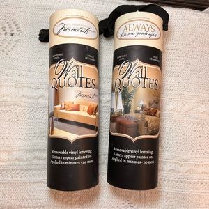 WALL QUOTES set of 2 NWOT (BOTH)